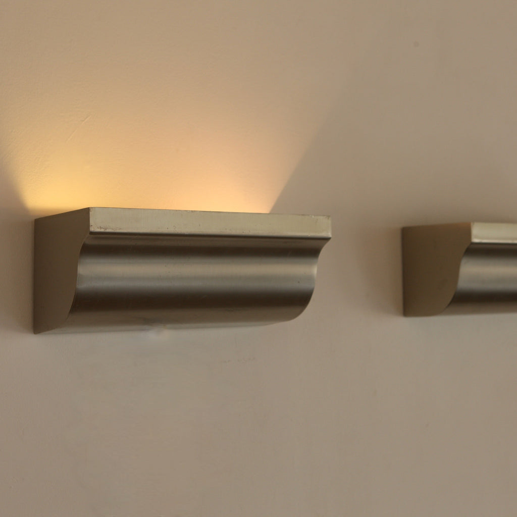 Brushed Aluminium Uplights