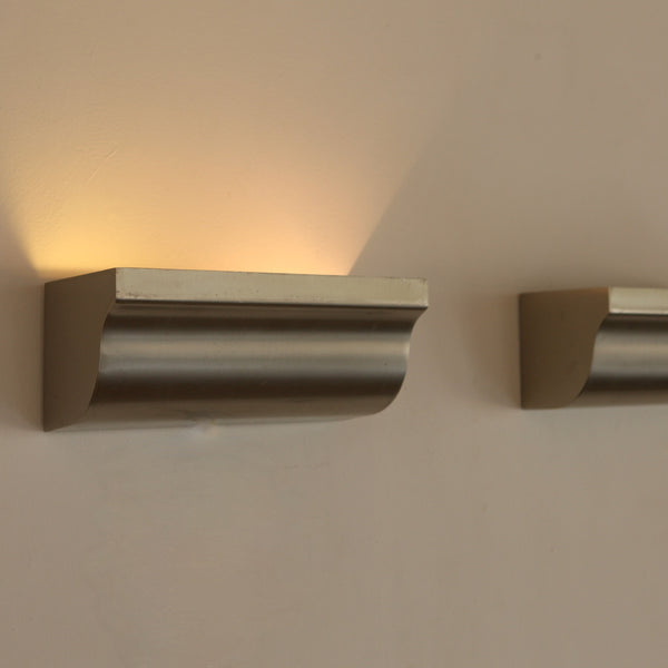 Brushed Aluminium Uplights