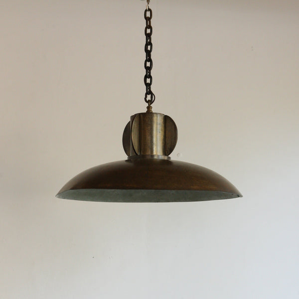 1960's Brass Pendant Light