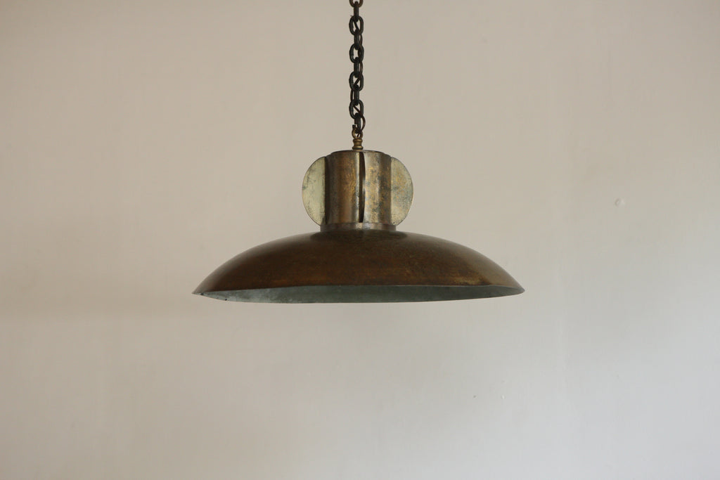 1960's Brass Pendant Light