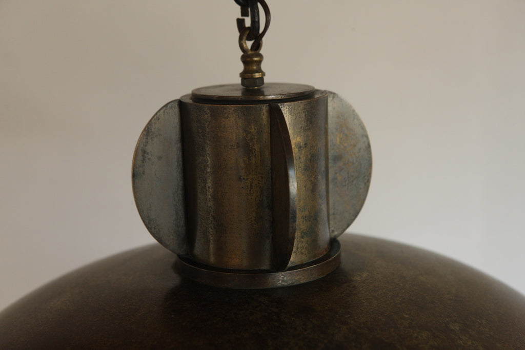 1960's Brass Pendant Light