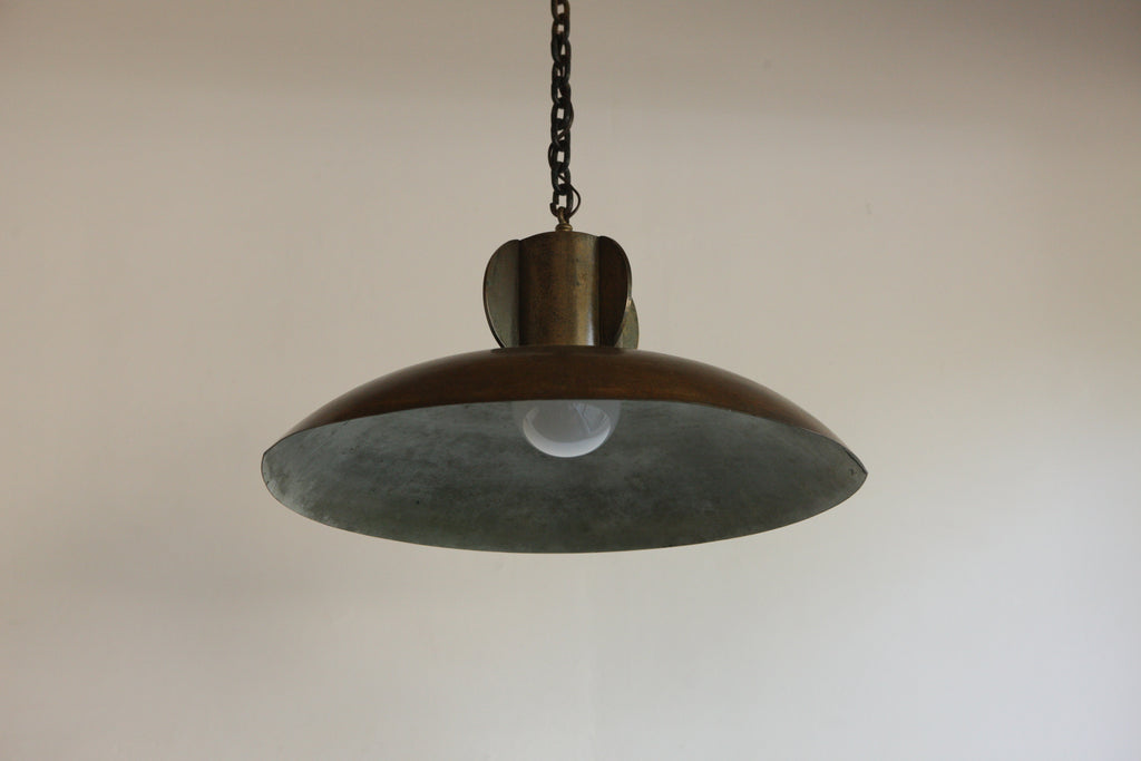1960's Brass Pendant Light