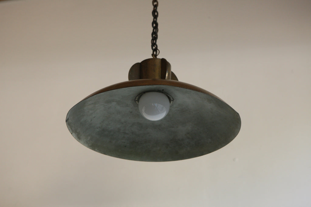 1960's Brass Pendant Light
