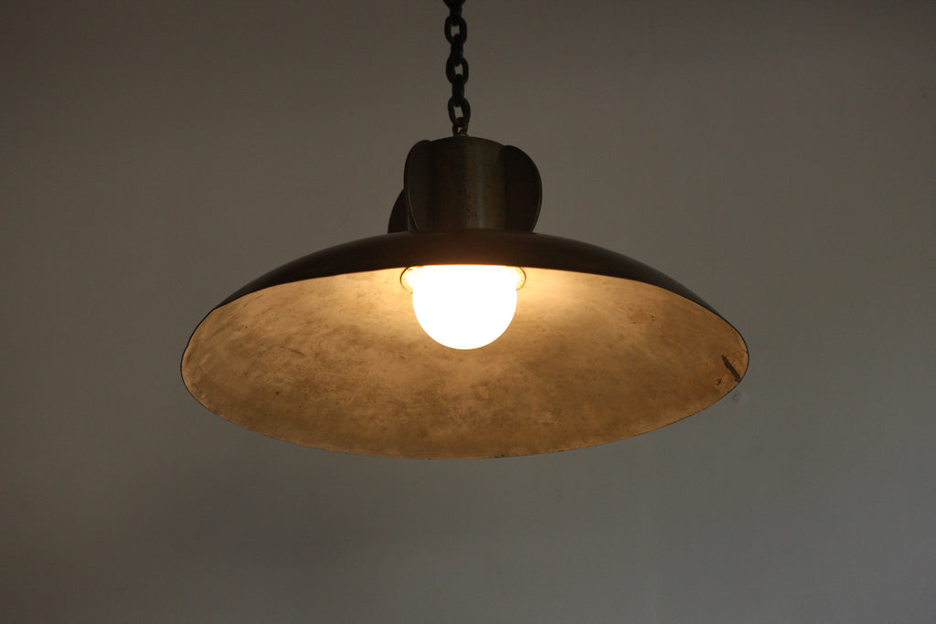 1960's Brass Pendant Light
