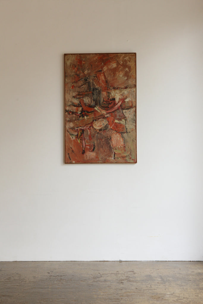 P. Richard Mauris 1962 Abstract Composition, Oil on Canvas