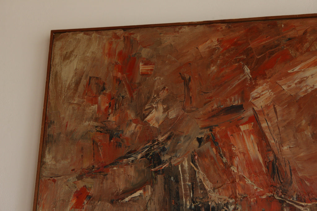 P. Richard Mauris 1962 Abstract Composition, Oil on Canvas
