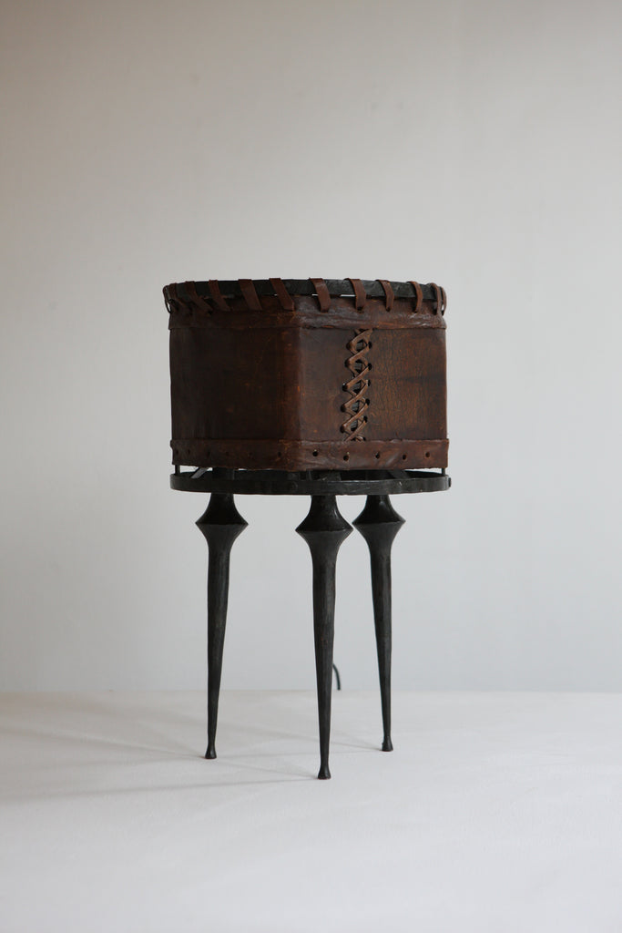 Leather lamp