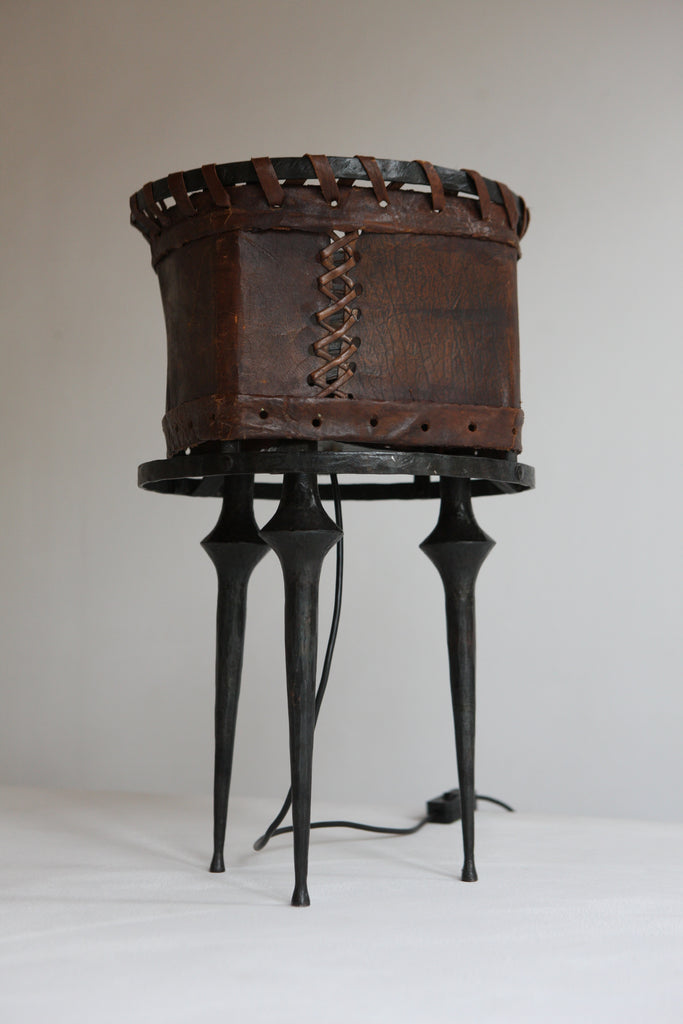 Leather lamp