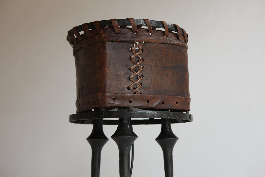 Leather lamp
