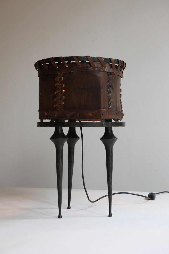 Leather lamp