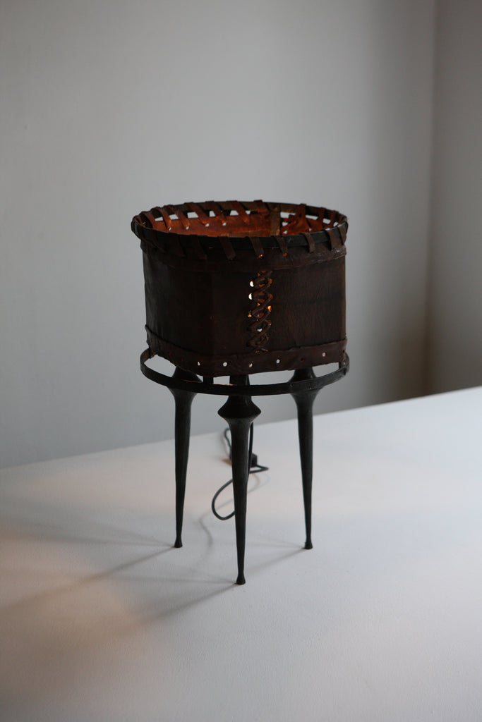 Leather lamp