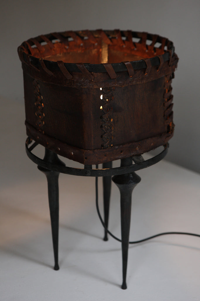 Leather lamp