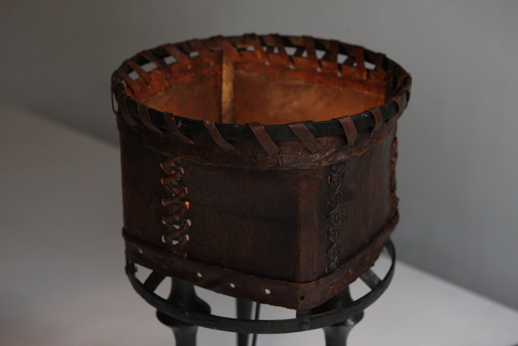 Leather lamp