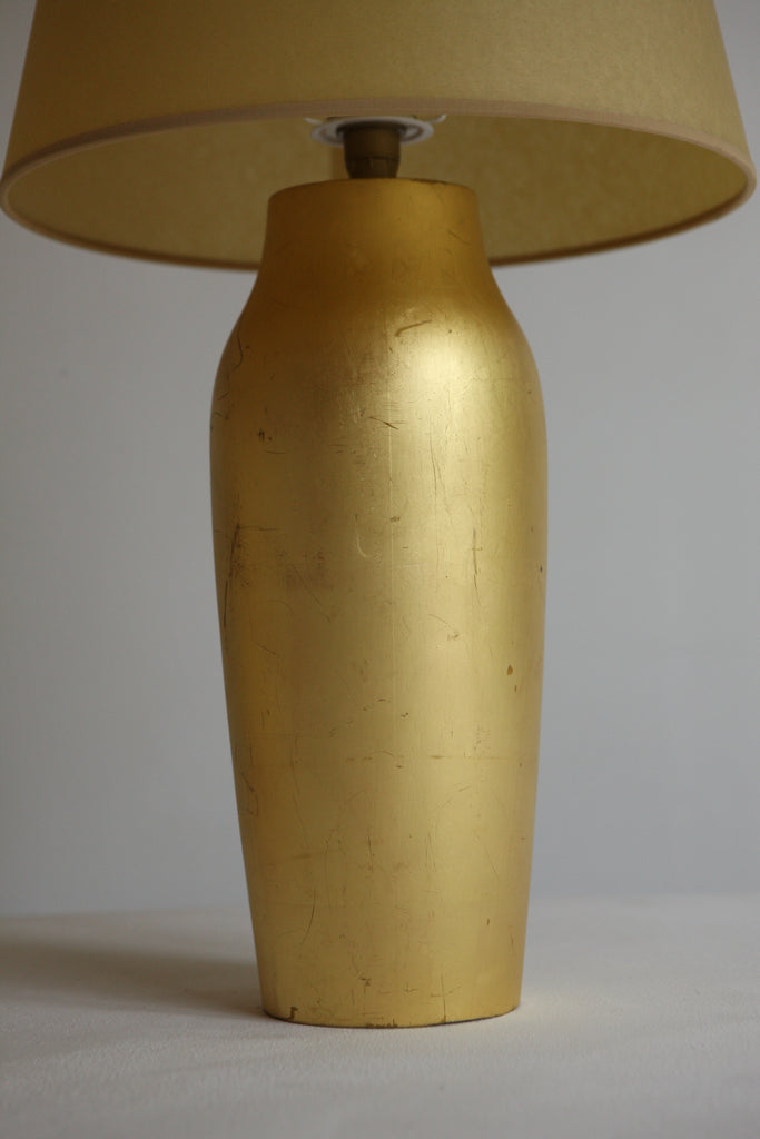 Pair of Turned Gilt Table Lamps