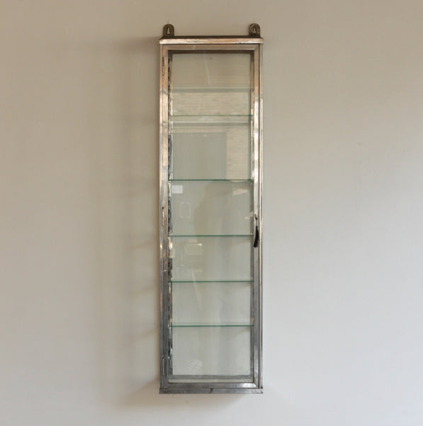 1920's Glass Wall Cabinet