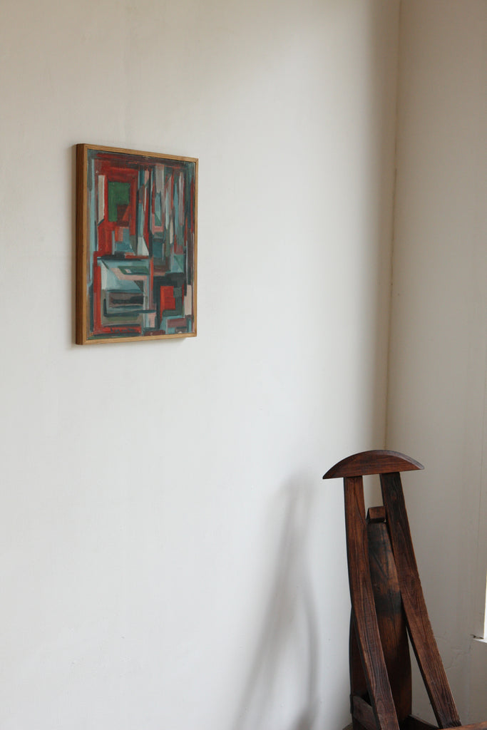 1960's Abstract Composition in Oil on Canvas