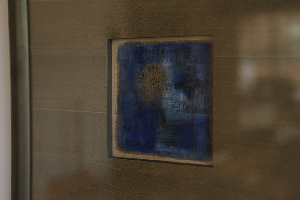 Pair of Frame Miniatures Abstract Paintings