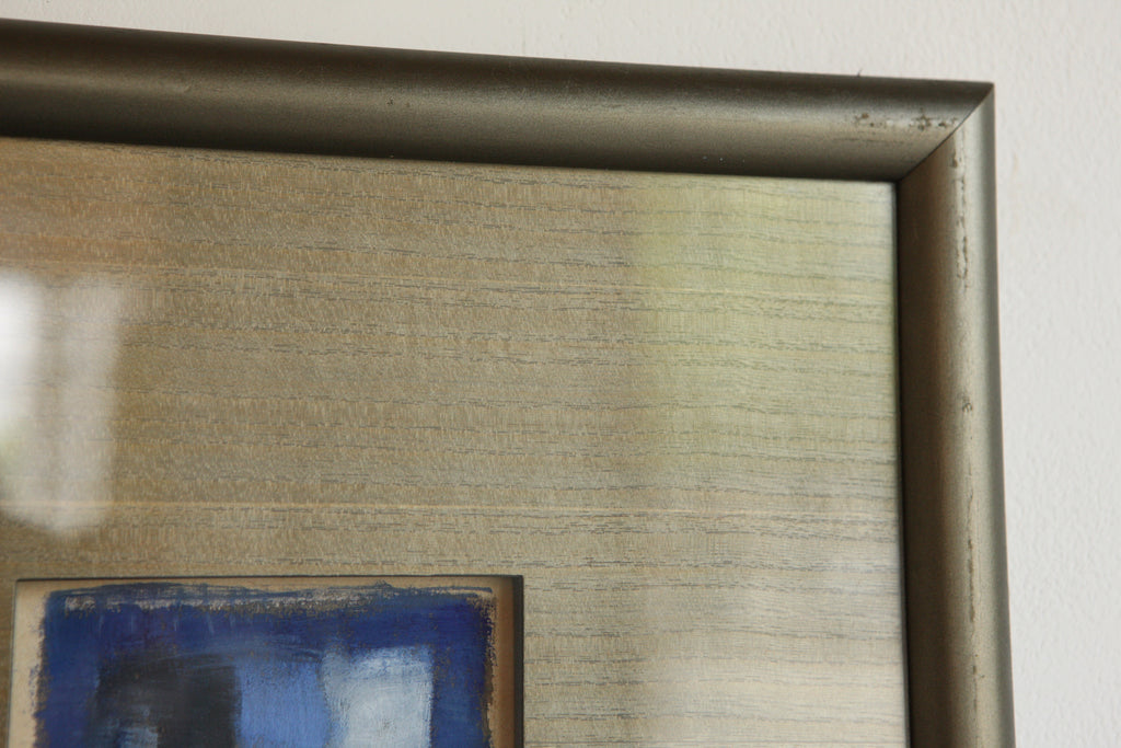 Pair of Frame Miniatures Abstract Paintings