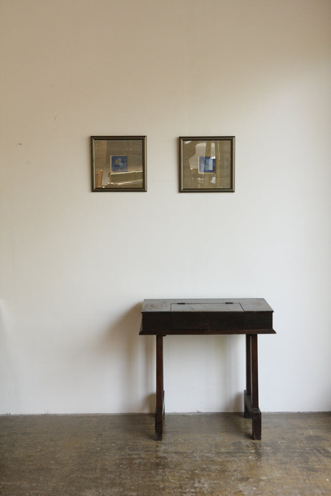 Pair of Frame Miniatures Abstract Paintings
