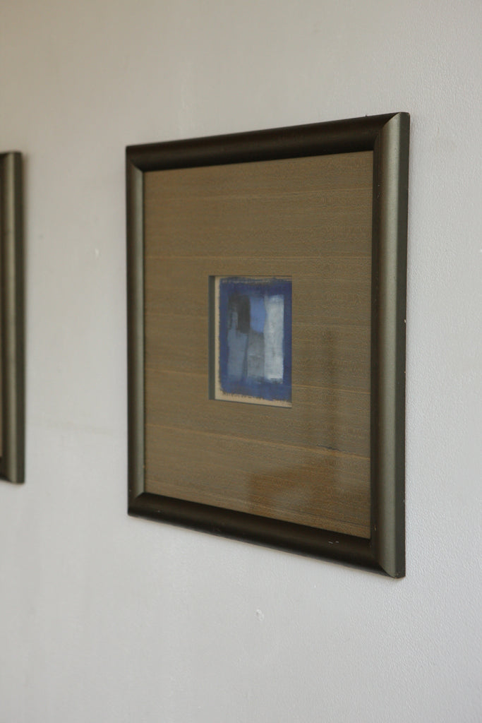 Pair of Frame Miniatures Abstract Paintings