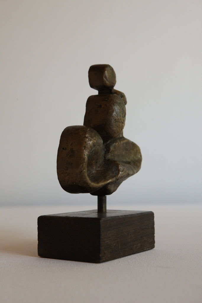Modernist Mounted Bronze Figure