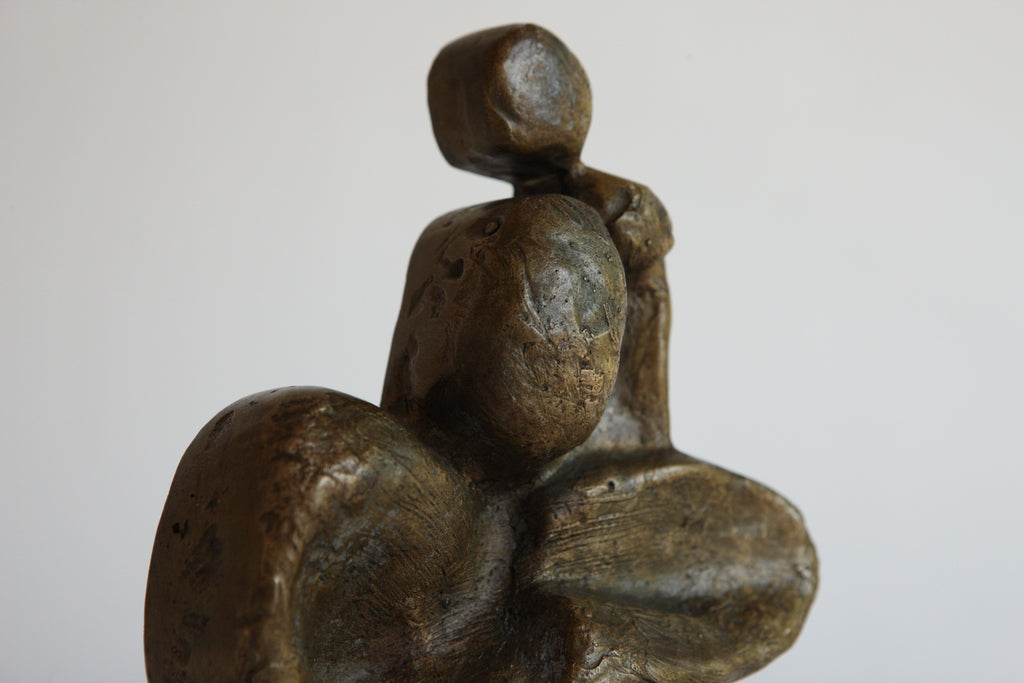Modernist Mounted Bronze Figure