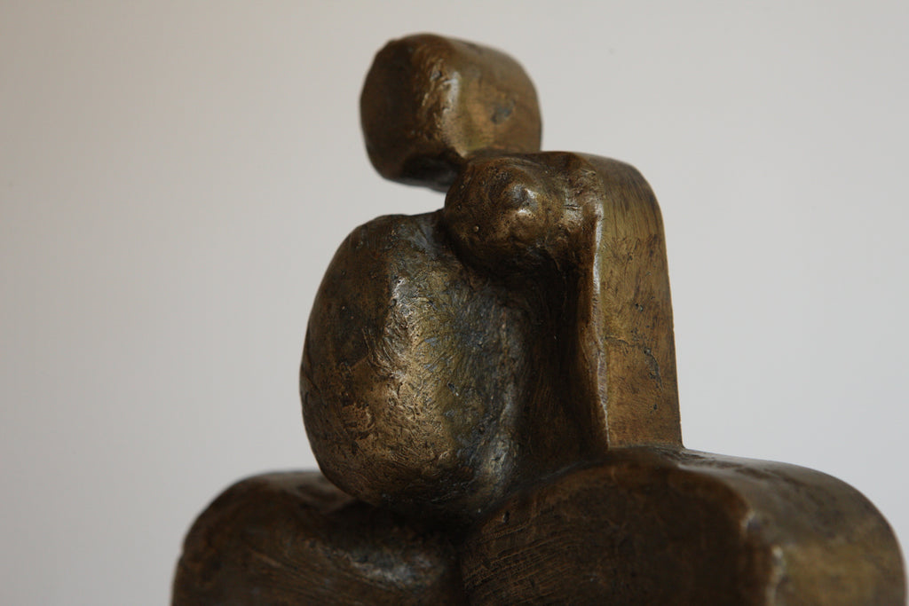 Modernist Mounted Bronze Figure