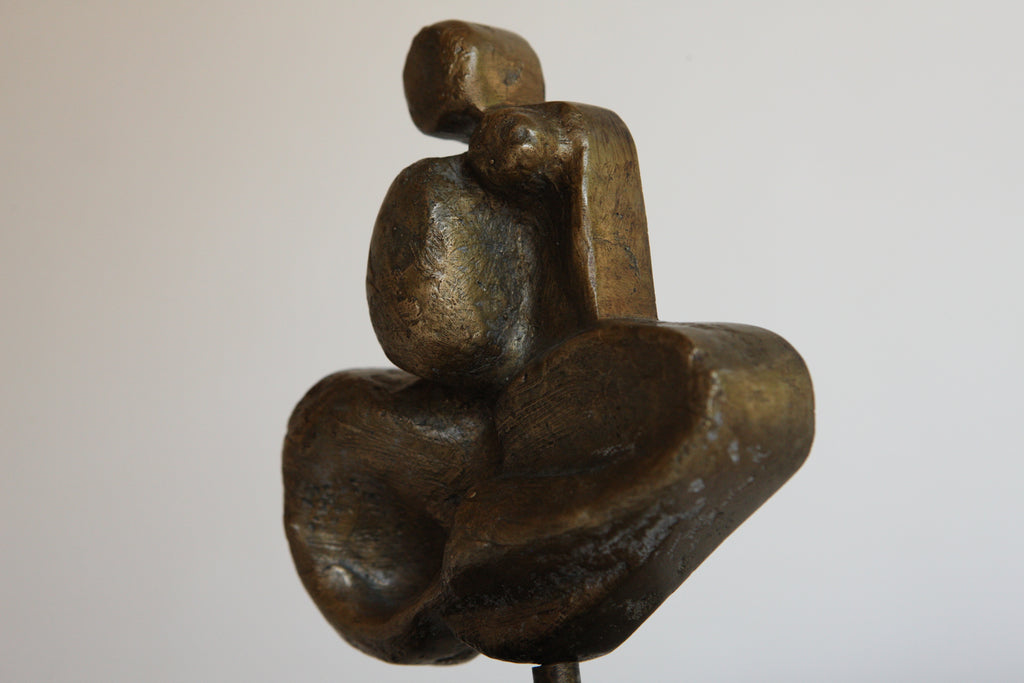 Modernist Mounted Bronze Figure