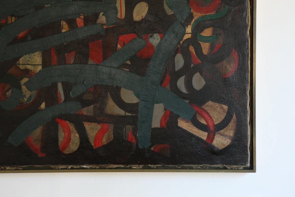 1958 Abstract in Oil on Canvas
