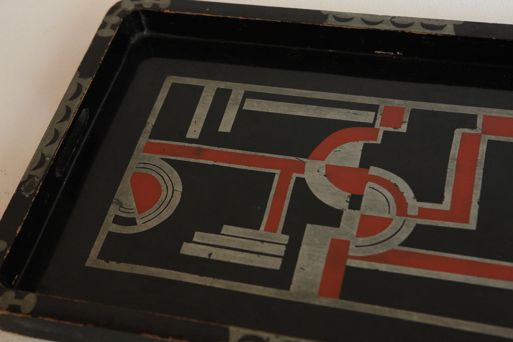 Suprematism Art Deco Tray