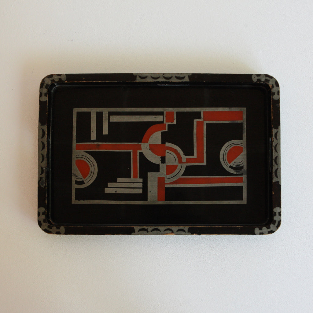 Suprematism Art Deco Tray