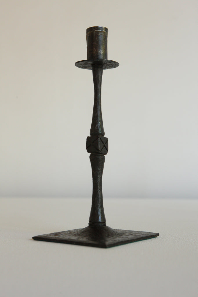 French Wrought Iron Candlesticks