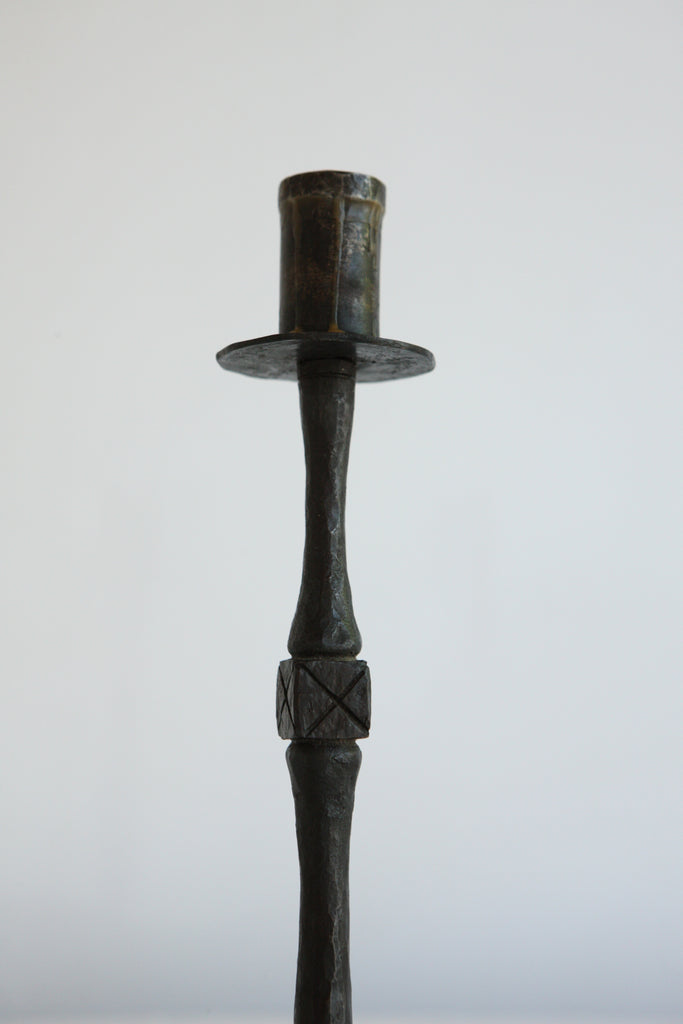 French Wrought Iron Candlesticks