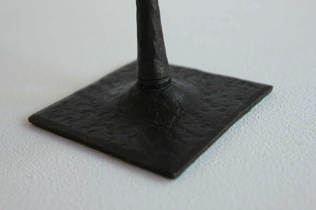 French Wrought Iron Candlesticks