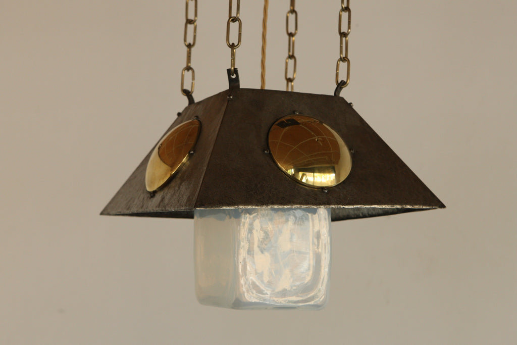 German Art Nouveau Pendant Lamp