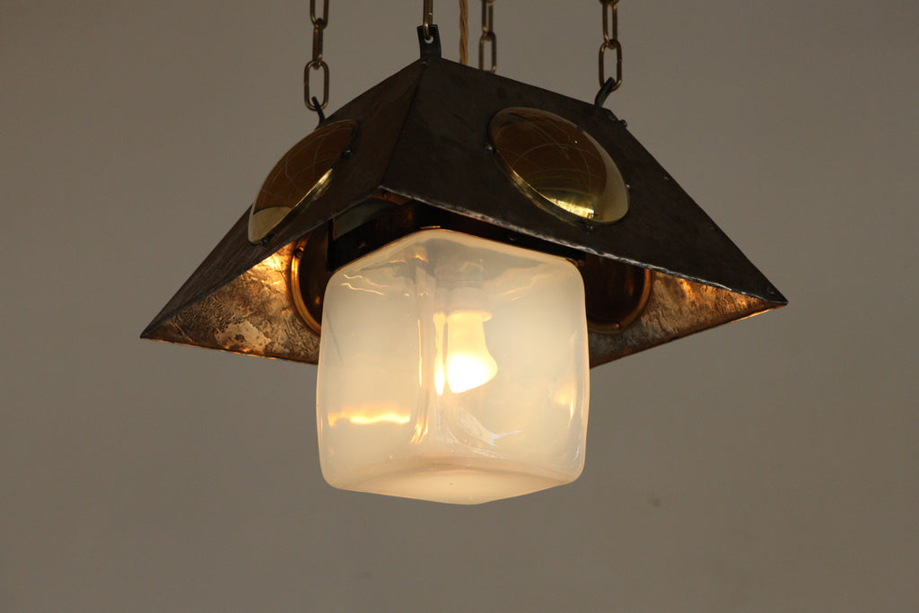 German Art Nouveau Pendant Lamp