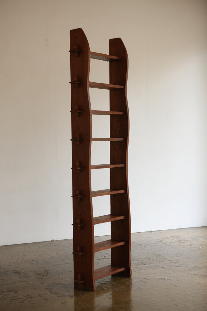 Slim Brutalist Wavy Shelving