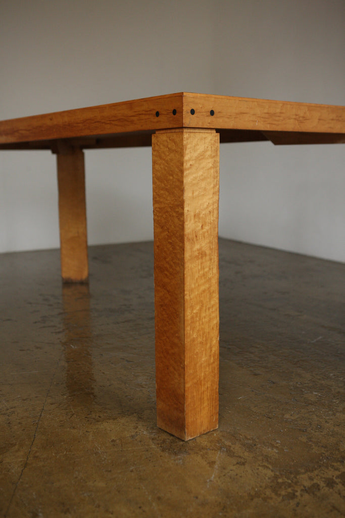Birdseye Maple 1970's Dining Table
