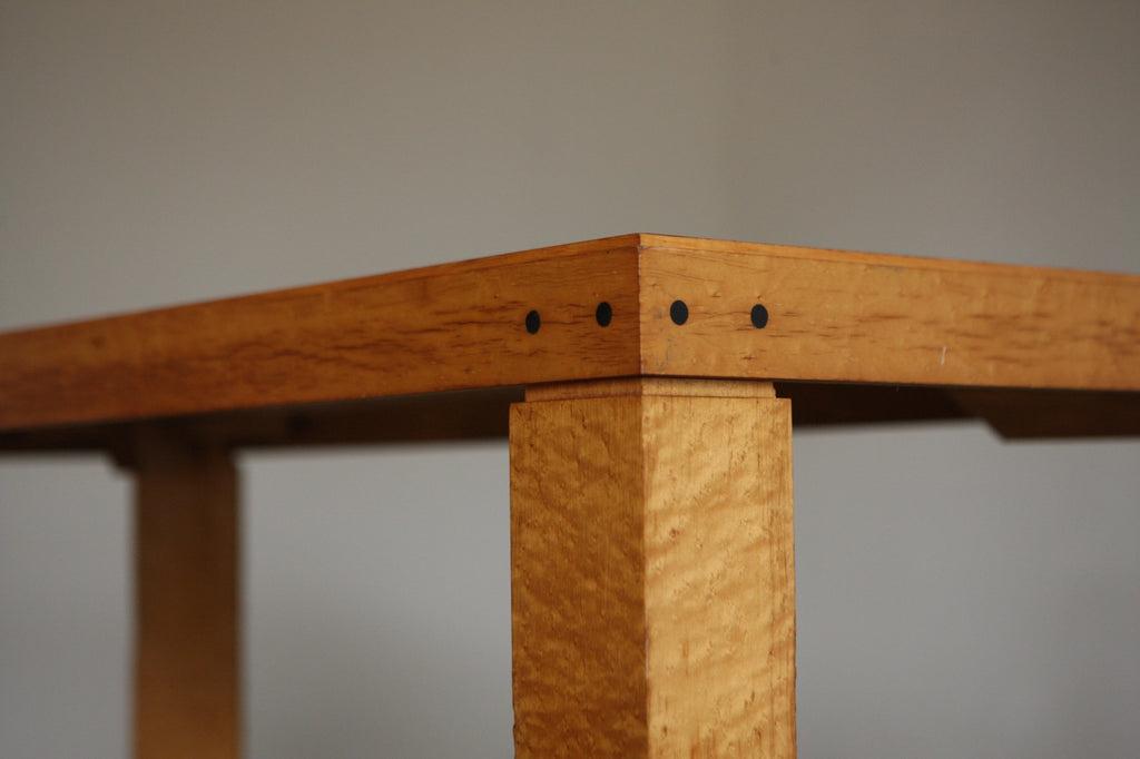 Birdseye Maple 1970's Dining Table