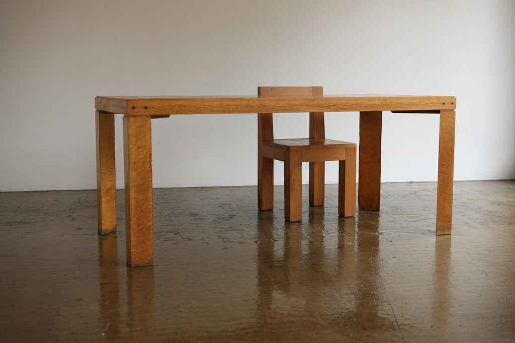 Birdseye Maple 1970's Dining Table
