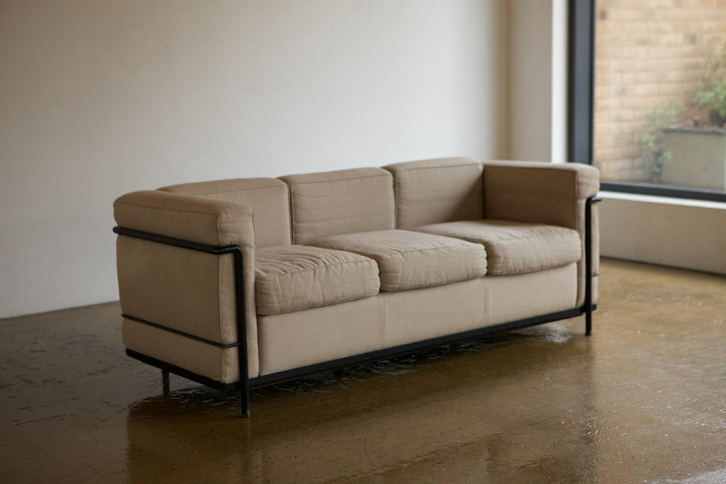 LC2 3 Seater Sofa. Corbusier, Jeanneret and Perriand for Cassina