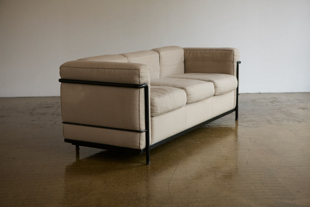 LC2 3 Seater Sofa. Corbusier, Jeanneret and Perriand for Cassina
