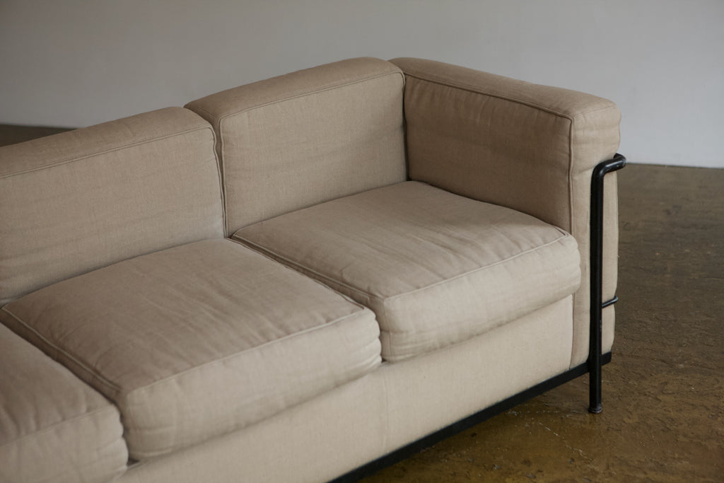 LC2 3 Seater Sofa. Corbusier, Jeanneret and Perriand for Cassina
