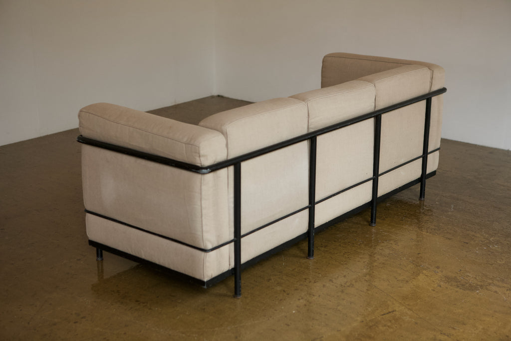 LC2 3 Seater Sofa. Corbusier, Jeanneret and Perriand for Cassina