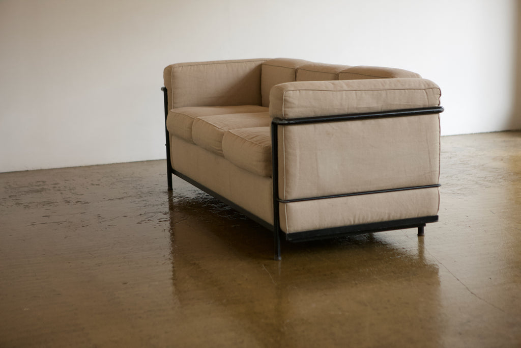 LC2 3 Seater Sofa. Corbusier, Jeanneret and Perriand for Cassina