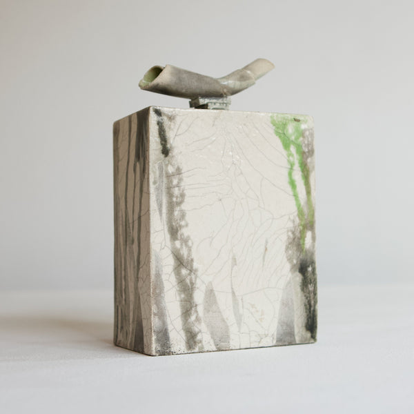Raku Lidded Jar