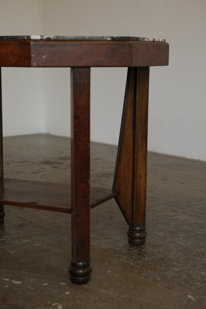French Art Deco Marble Table