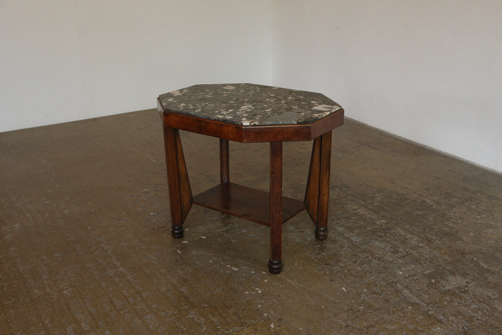 French Art Deco Marble Table