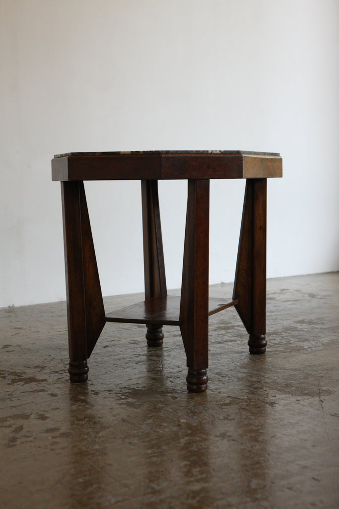 French Art Deco Marble Table