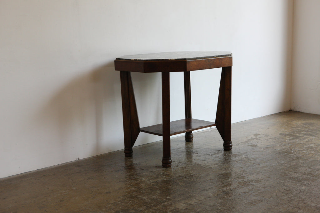 French Art Deco Marble Table